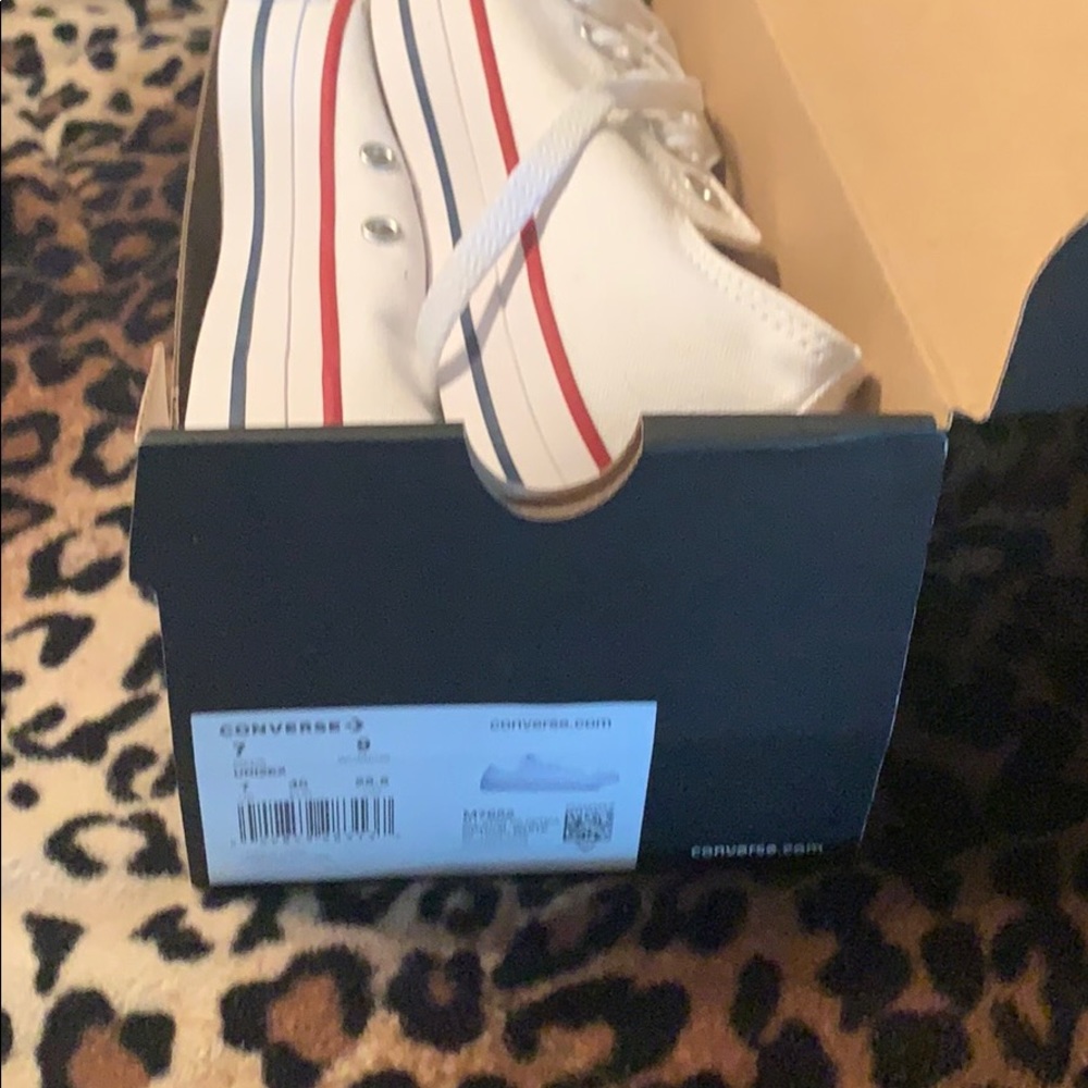 White Converses Shoes